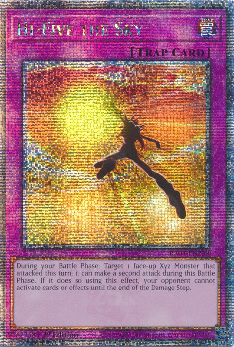 Hi-Five the Sky - RA04-EN239 - Quarter Century Secret Rare - 1st Edition