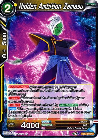 Hidden Ambition Zamasu - BT7-093 - Common available at 401 Games Canada