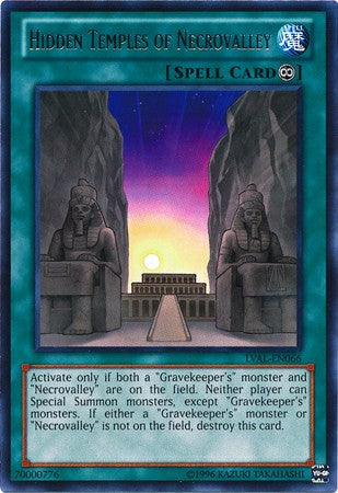 Hidden Temples of Necrovalley - LVAL-EN066 - Rare - Unlimited available at 401 Games Canada