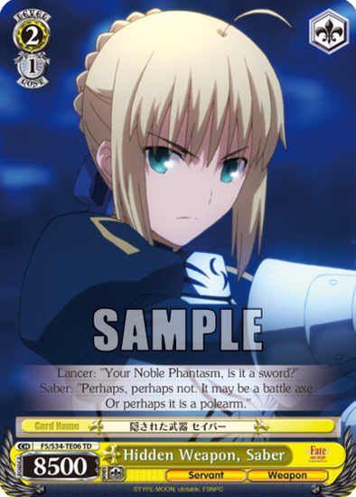 Hidden Weapon, Saber - FS/S34-TE06 - Trial Deck available at 401 Games Canada