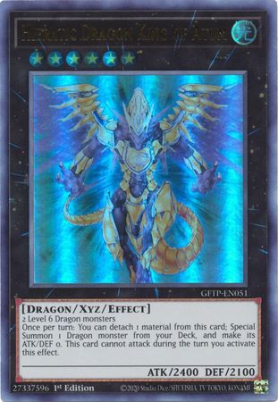 Hieratic Dragon King of Atum - GFTP-EN051 - Ultra Rare - 1st Edition available at 401 Games Canada