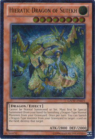 Hieratic Dragon of Sutekh - GAOV-EN025 - Ultimate Rare - Unlimited available at 401 Games Canada