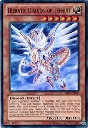 Hieratic Dragon of Tefnuit - AP01-EN008 - Super Rare available at 401 Games Canada