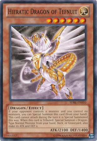 Hieratic Dragon of Tefnuit - SDBE-EN010 - Common - Unlimited available at 401 Games Canada