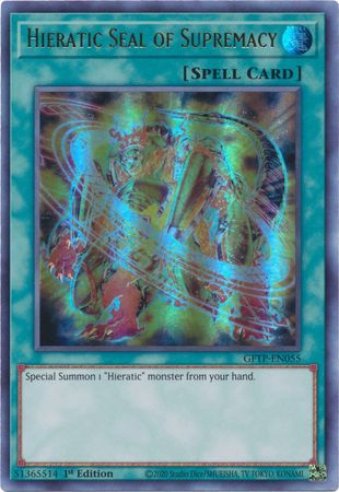 Hieratic Seal of Supremacy - GFTP-EN055 - Ultra Rare - 1st Edition available at 401 Games Canada