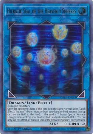 Hieratic Seal of the Heavenly Spheres - GFTP-EN053 - Ultra Rare - 1st Edition available at 401 Games Canada