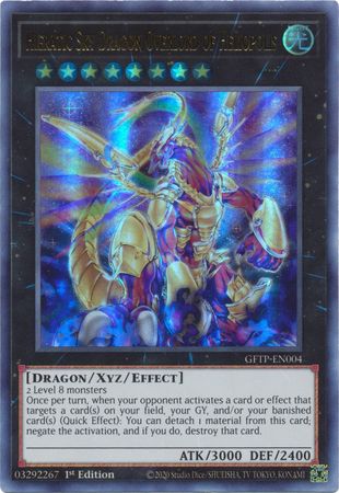 Hieratic Sky Dragon Overlord of Heliopolis - GFTP-EN004 - Ultra Rare - 1st Edition available at 401 Games Canada