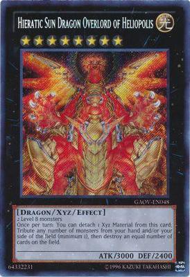 Hieratic Sun Dragon Overlord of Heliopolis - GAOV-EN048 - Secret Rare - Unlimited available at 401 Games Canada