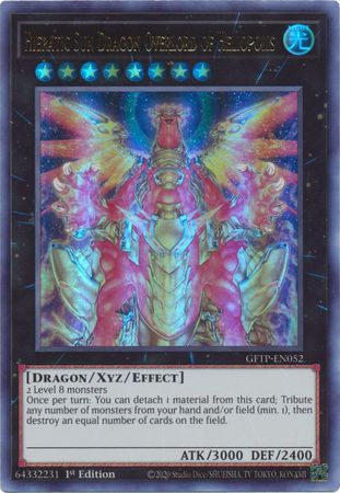 Hieratic Sun Dragon Overlord of Heliopolis - GFTP-EN052 - Ultra Rare - 1st Edition available at 401 Games Canada