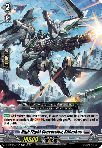 High Flight Conversion, Silberkes - D-BT08/073 - Common available at 401 Games Canada