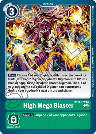 High Mega Blaster - BT11-102 - Common available at 401 Games Canada