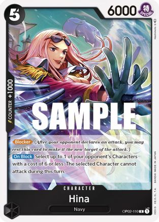 Hina - OP02-110 - Rare available at 401 Games Canada