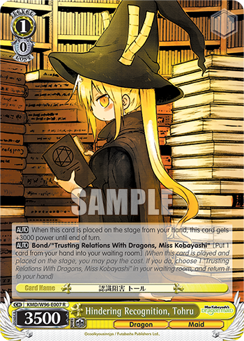 Hindering Recognition, Tohru - KMD/W96-E007 - Rare available at 401 Games Canada