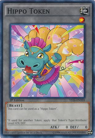 Hippo Token (Blue) - YS16-ENT03 - Common - 1st Edition available at 401 Games Canada