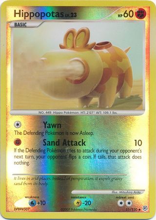 Hippopotas - 51/130 - Uncommon - Reverse Holo available at 401 Games Canada