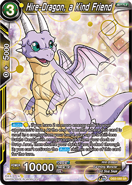 Hire-Dragon, a Kind Friend - DB3-088 - Super Rare available at 401 Games Canada