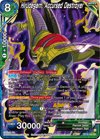 Hirudegarn, Accursed Destroyer - BT18-145 - Super Rare available at 401 Games Canada