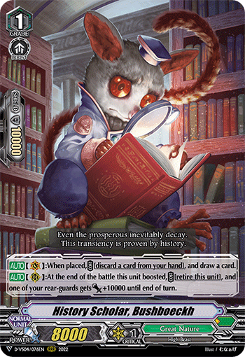 History Scholar, Bushboeckh - D-VS04/076 - Triple Rare available at 401 Games Canada