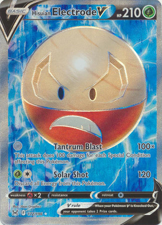 Hisuian Electrode V - 172/196 - Full Art Ultra Rare available at 401 Games Canada