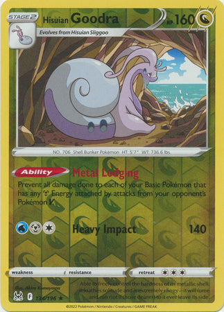 Hisuian Goodra - 134/196 - Holo Rare - Reverse Holo available at 401 Games Canada