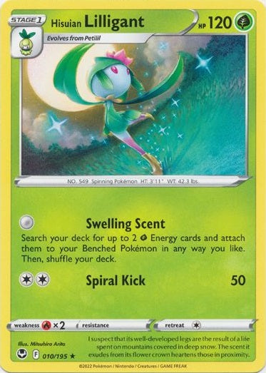 Hisuian Lilligant - 010/195 - Rare available at 401 Games Canada