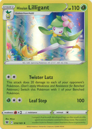 Hisuian Lilligant - 016/189 - Holo Rare available at 401 Games Canada