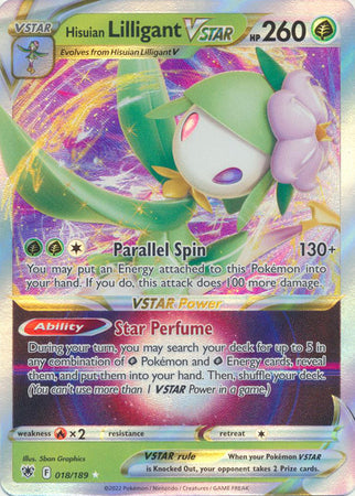 Hisuian Lilligant VSTAR - 018/189 - Ultra Rare available at 401 Games Canada