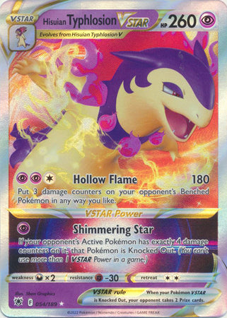 Hisuian Typhlosion VSTAR - 054/189 - Ultra Rare available at 401 Games Canada