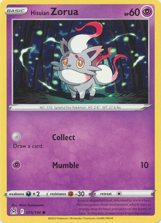 Hisuian Zorua - 075/196 - Common available at 401 Games Canada