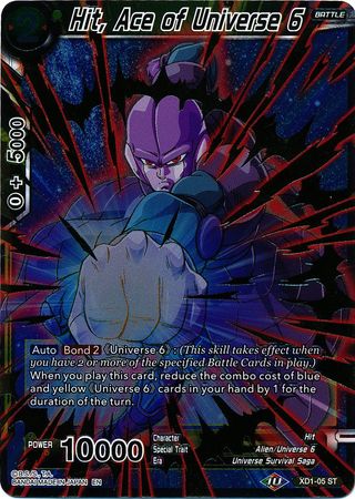 Hit, Ace of Universe 6 - XD1-05 - Starter Rare (Foil) available at 401 Games Canada