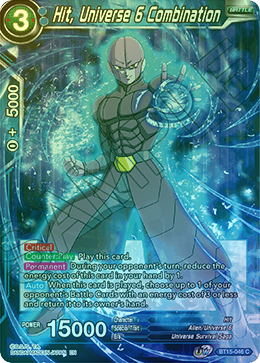 Hit, Universe 6 Combination - BT15-046 - Common (FOIL) available at 401 Games Canada