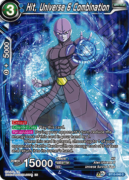 Hit, Universe 6 Combination - BT15-046 - Common available at 401 Games Canada