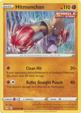 Hitmonchan - 081/203 - Common available at 401 Games Canada
