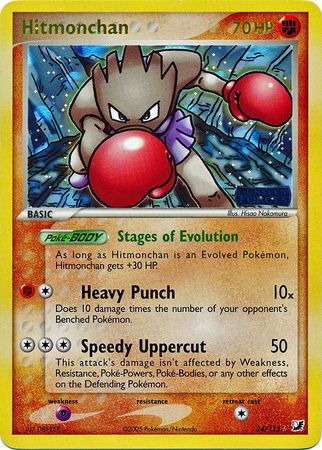 Hitmonchan - 24/115 - Rare - Reverse Holo available at 401 Games Canada