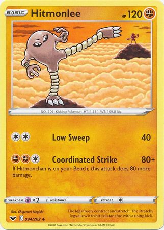 Hitmonlee - 094/202 - Uncommon available at 401 Games Canada