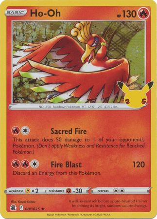 Ho-Oh - 001/025 - Holo Rare available at 401 Games Canada