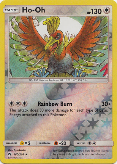 Ho-Oh - 160/214 - Reverse Foil available at 401 Games Canada