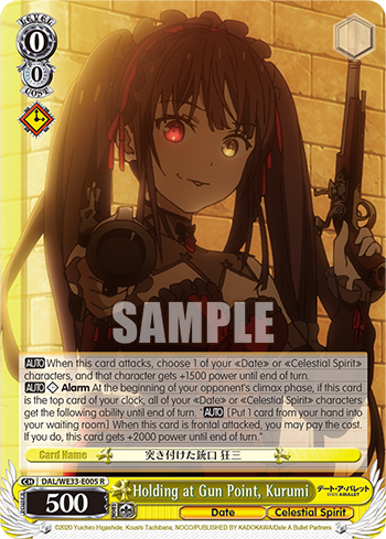 Holding at Gun Point, Kurumi - DAL/WE33-E005 - Rare (Foil) available at 401 Games Canada