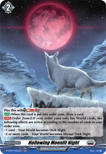 Hollowing Moonlit Night - D-BT01/H23 - Holo Rare available at 401 Games Canada