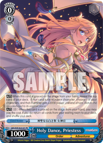 Holy Dance, Priestess - GBS/BSF2020-01 - Promo available at 401 Games Canada