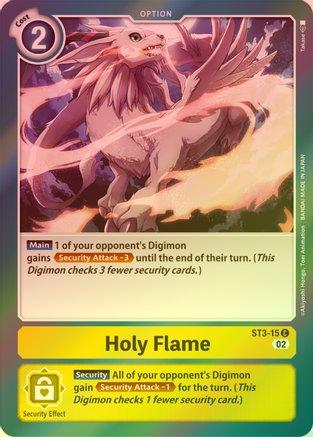 Holy Flame (Resurgence Booster Reprint) - ST3-015 - Common (Foil) available at 401 Games Canada