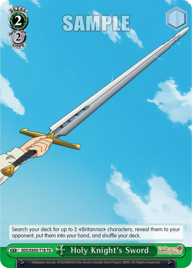 Holy Knight's Sword (TD) available at 401 Games Canada