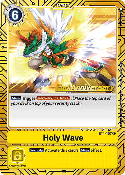 Holy Wave (2nd Anniversary Card Set) - BT1-107 - Common available at 401 Games Canada