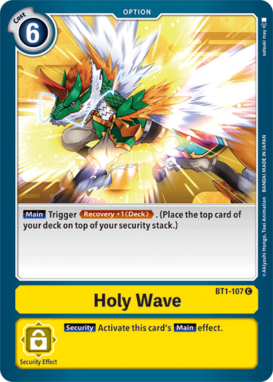 Holy Wave - BT1-107 - Common available at 401 Games Canada