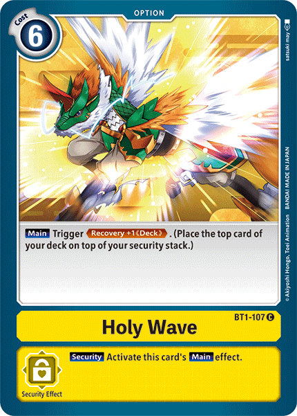 Holy Wave - BT1-107 - Common available at 401 Games Canada