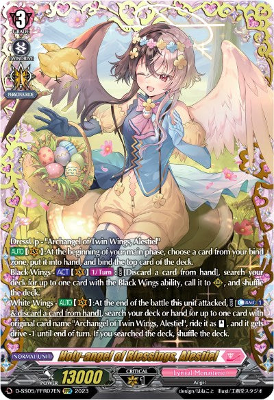 Holy-angel of Blessings, Alestiel - D-SS05/FFR07 - Double Frame Rare available at 401 Games Canada