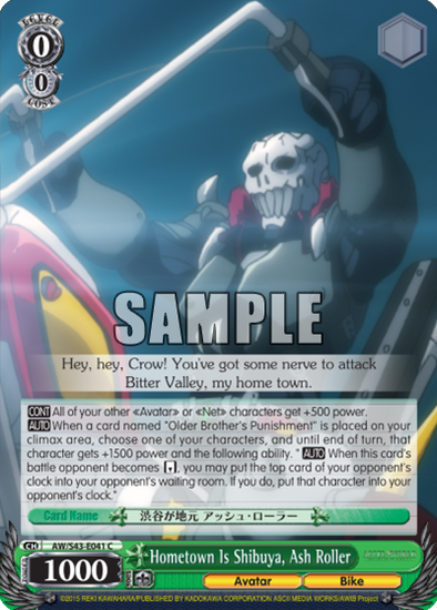 Hometown is Shibuya, Ash Roller - AW/S43-E041 - Common available at 401 Games Canada