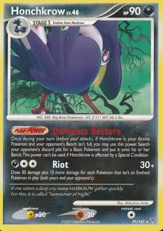 Honchkrow - 29/147 - Rare available at 401 Games Canada