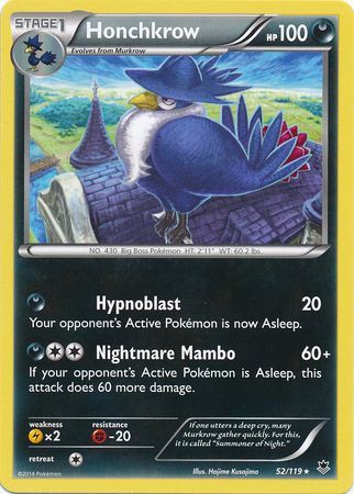 Honchkrow - 52/119 - Rare available at 401 Games Canada