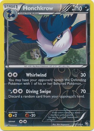 Honchkrow - 73/124 - Rare - Reverse Holo available at 401 Games Canada